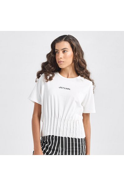 FAV Printed T-shirt with Pintuck Detail