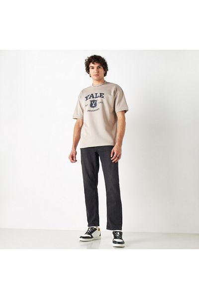 SP Characters Yale University Print T-shirt with Crew Neck and Short Sleeves