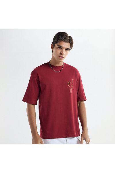 FAV Printed T-shirt with Crew Neck and Short Sleeves