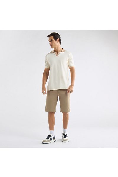 FAV Colourblock Polo T-shirt with Short Sleeves