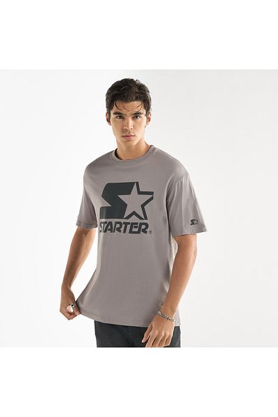 FAV Starter Logo Print Crew Neck T-shirt with Short Sleeves