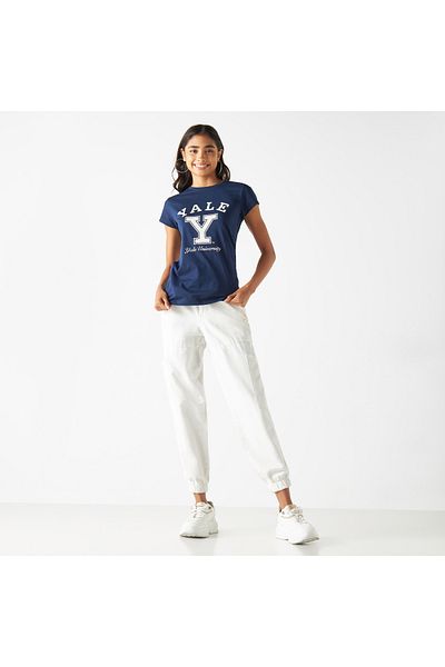 SP Characters Yale Print T-shirt with Short Sleeves