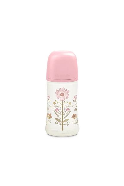 Suavinex Set biberon 270ml + suzetă? 0-6 luni Roz Gold Premium