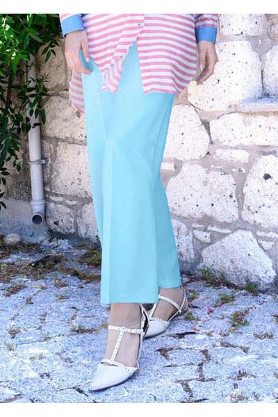 TRENDTESETTÜR Γυναικείο Μπλε (B.ΜΠΛΕ) Παντελόνι Lycra 1009
