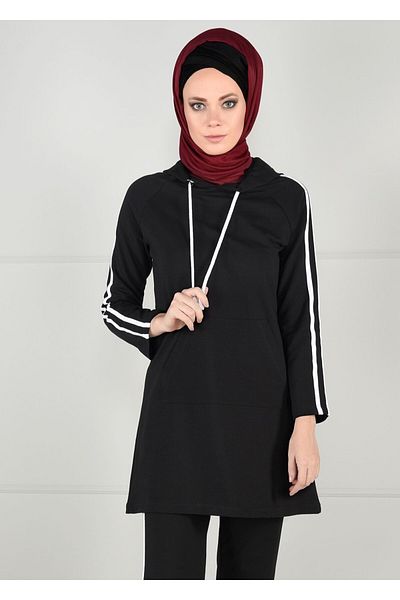 TRENDTESETTÜR T 0051 Bwest-line Detailed Tracksuit Tunic