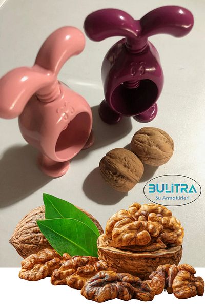 BULİTRA Su Armatürleri Walnut Cracker Cute Rabbit Design Screw-Proof Splash-Proof Walnut Cracker Walnut Crushing Apparatus