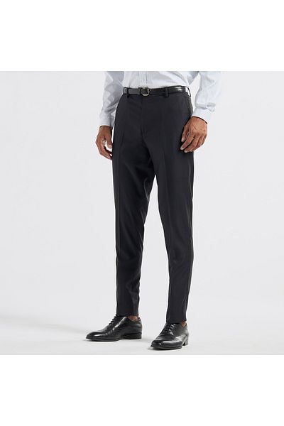 FAV Textured Regular Fit Flexi Waist Trousers with Pockets and Button Closure