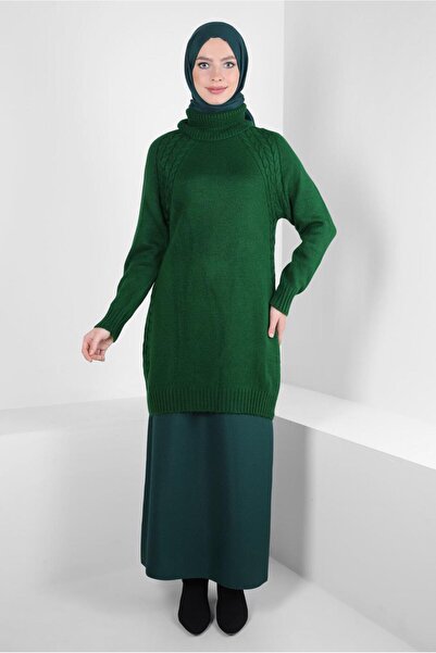 Alvina Туника с поло яка от трикотаж 44065