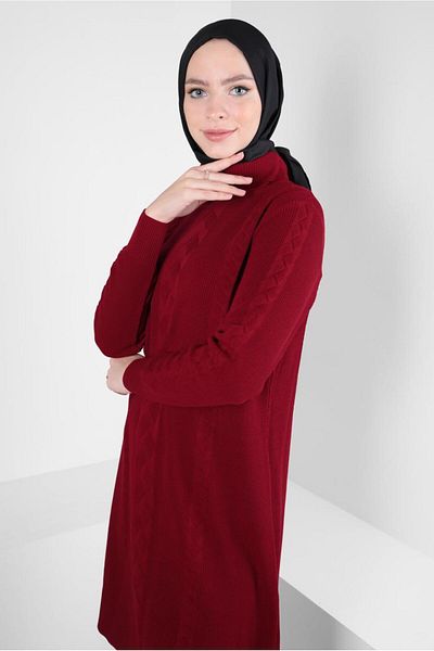 Alvina THROAT COLLAR KNITWEAR TUNIC 44019