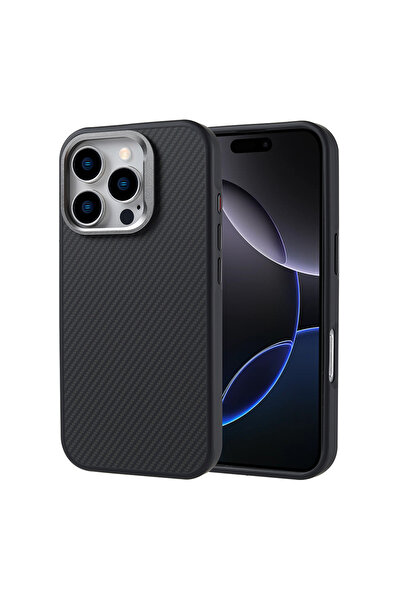 bast iPhone 16 Pro Telefon Kılıfı Magsafe Heavy Carbon Siyah