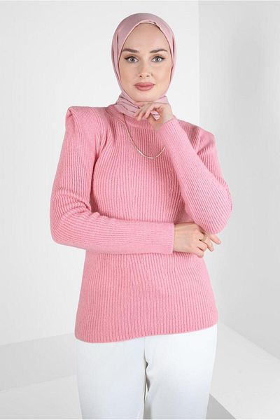 Alvina سترة تريكو بمظهر مبطن 43192