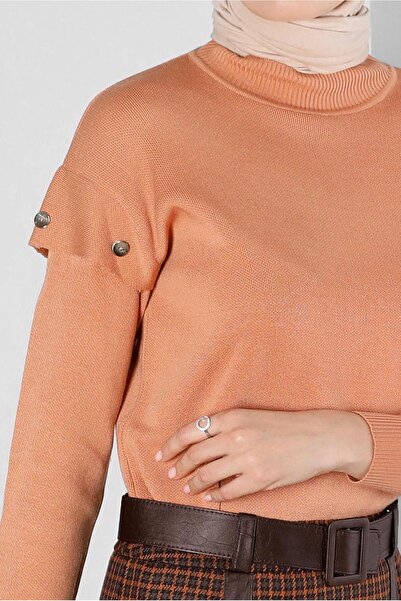 Alvina KNOB DETAILED KNITWEAR TUNIC 43166