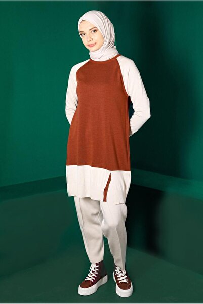 Alvina Плетена туника с цветни блокове 43168