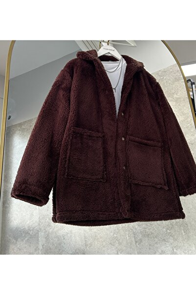 modabetce OVERSIZE ΓΥΝΑΙΚΕΙΟ ΜΠΟΥΦΑΝ ΜΕ ΔΙΠΛΗ ΤΣΕΠΗ ΛΟΥΤΙΝΟ