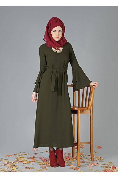 TRENDTESETTÜR Γυναικείο Φόρεμα Χακί 7901