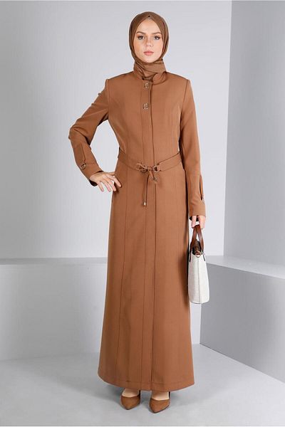 Alvina Judge Collar Belted Overcoat 10654