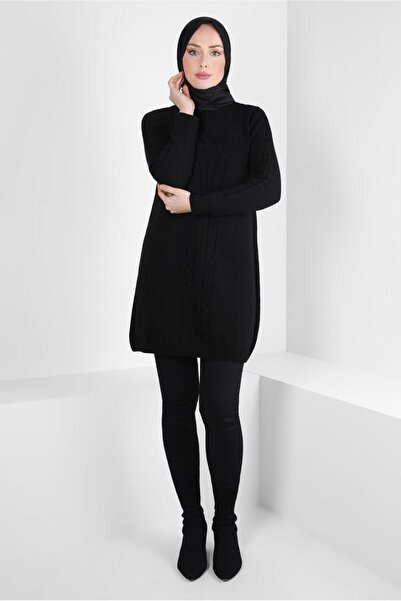 Alvina Tunica de tricotaje cu guler cu fermoar 44064