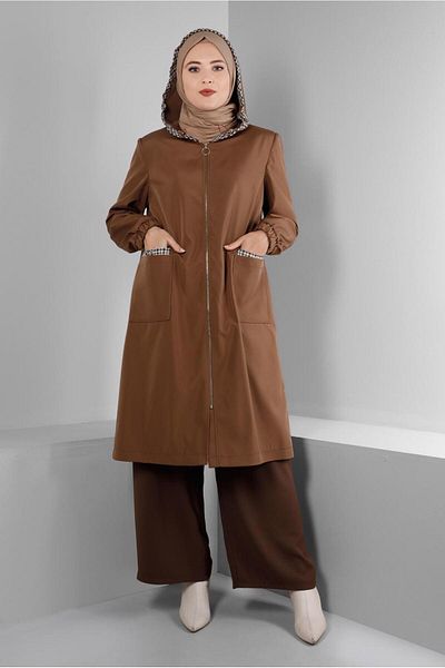 Alvina PADDY SHOULDERED HOODED TRENCKOT 10695