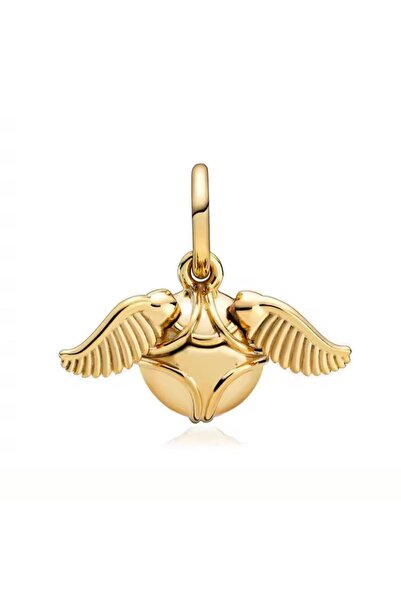 Lines Bijuteri Harry Potter Golden Snitch Hareketli Kanatlar Charm 925 Ayar G...