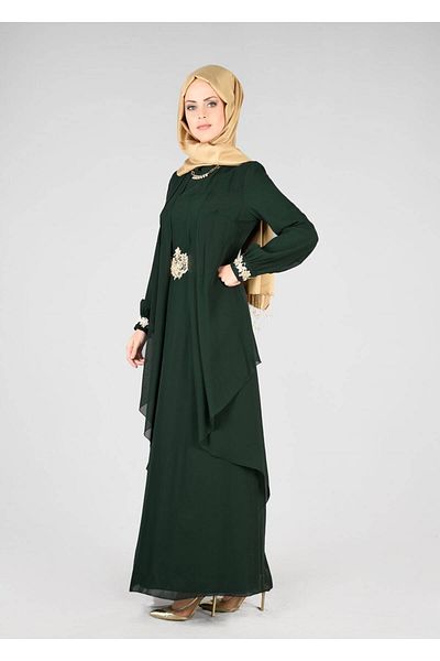 TRENDTESETTÜR T 64525 Fy Collection - Rochie de seara cu detaliu Guipure