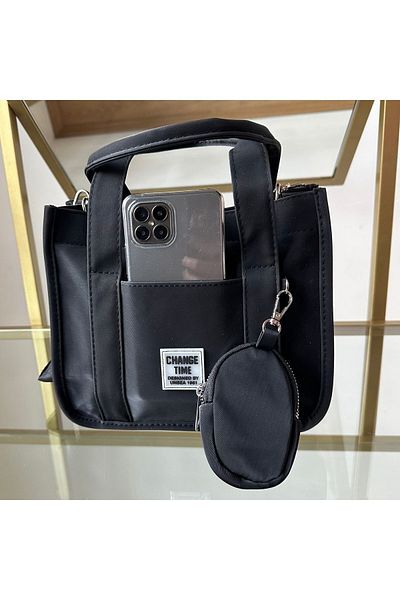 chocolatebag Geantă de damă portofel detaliată neagră