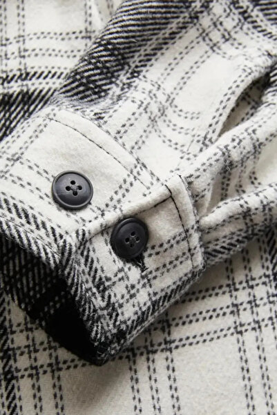 Jack & Jones Erkek JCOEDDIE CHECK WOOL BLEND Ceket- Beyaz