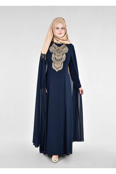 TRENDTESETTÜR T 96525 Fy Collection-Cape Evening Dress