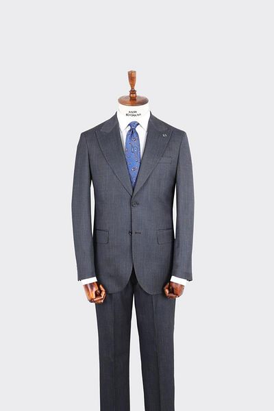 Kadir Büyükkaya Swallow Collar Two Buttons Men's Suit-Kax1363S