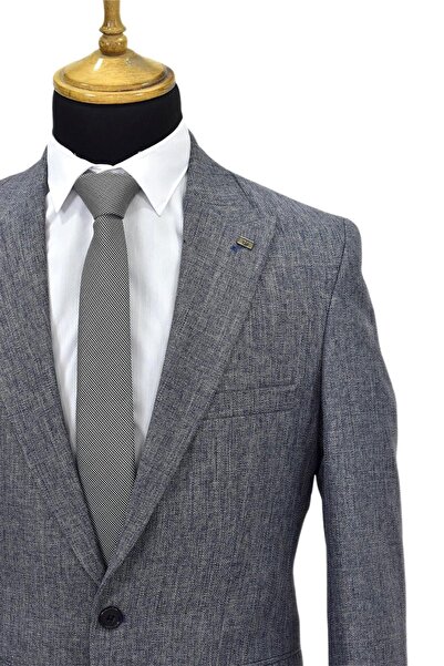 Suitmen Ανδρικό μπουφάν Navy Blue Single Sports Jacket Double Slit BGL-ST03979