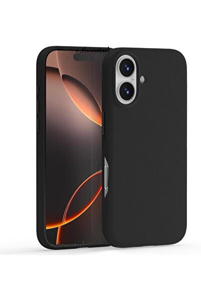 m.tk moveteck İphone 16 Kılıf Lansman Deri Magsafe Şarj Özellikli Metal Tuş Ç...