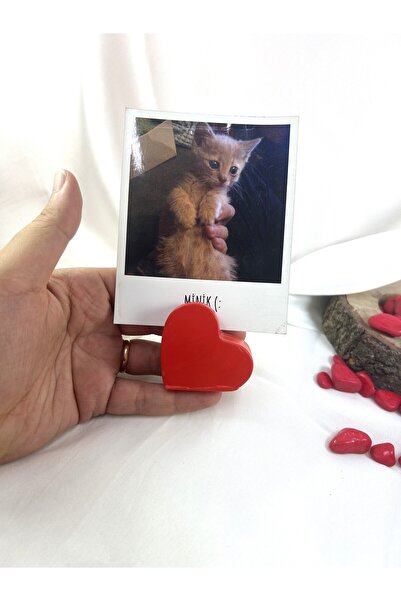 Melouro Red Heart Note Holder, Photo and Card Holder, Note Holder Wedding Name Holder