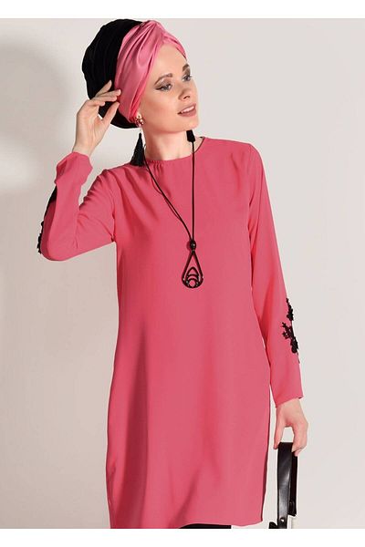 TRENDTESETTÜR Floral Motif Detailed Tunic 891310