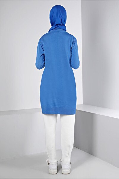 Alvina 43180 Model Color Blocked Knitwear Tunic