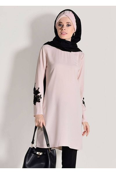 TRENDTESETTÜR Floral Motif Detailed Tunic 891310