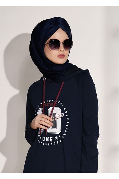 TRENDTESETTÜR 0708 Σετ αθλητικών φόρμας με στάμπα και λεπτομέρεια τσέπης