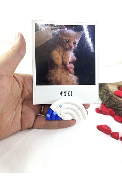 Melouro Cloud Rainbow Note Holder, Photo and Card Holder, Note Holder Wedding Name Holder