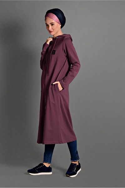 TRENDTESETTÜR Jachetă sport cu fermoar roșu Claret pentru femei T 0841