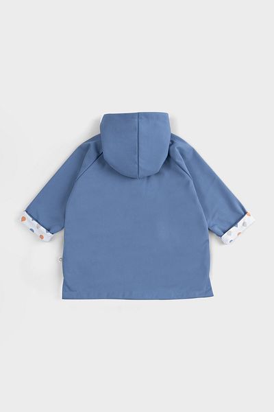 Little Gusto Organic Cotton Hooded Baby Raincoat - Faded