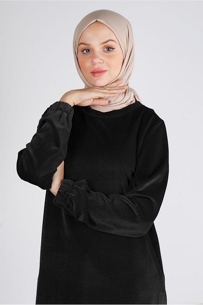 Alvina VELVET TUNIC WITH ELASTIC HANDLE 43447