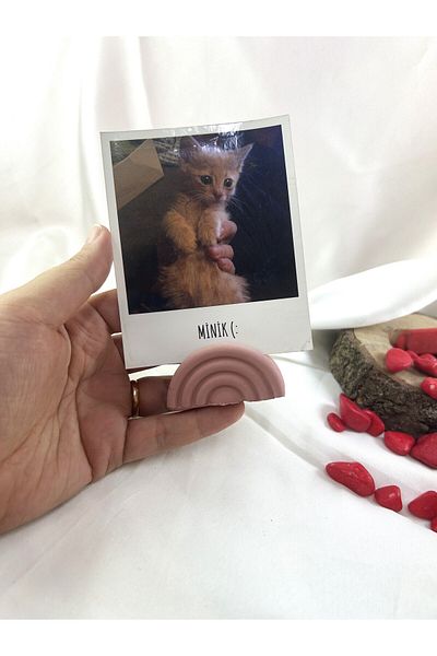 Melouro Antique Pink Rainbow Note Holder, Photo and Card Holder, Note Holder Wedding Name Holder