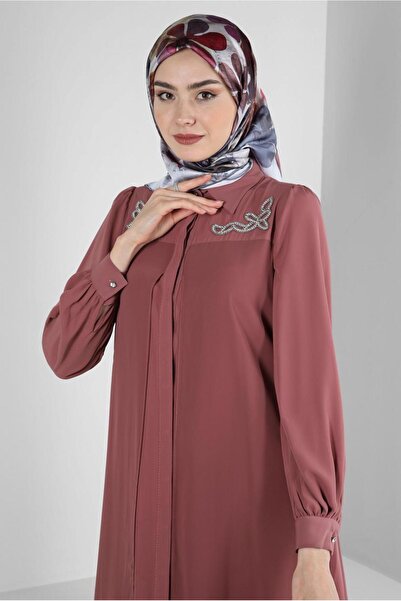 Alvina EMBROIDERY DETAIL HIDDEN BUTTON TUNIC 43500