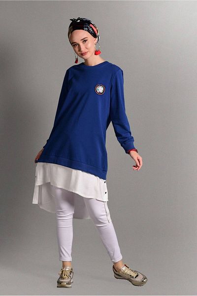 TRENDTESETTÜR Indigo Women &Apos; S Sports Tunic - Navy, Coat of Arms, Model 1342