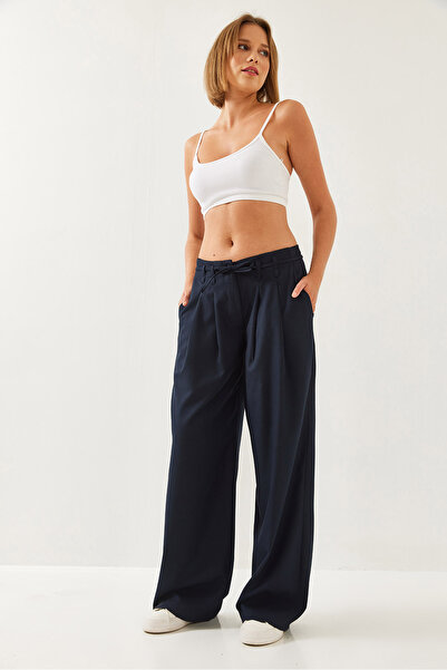 Bianco Lucci Жіночі плісировані брюки палаццо 60351229