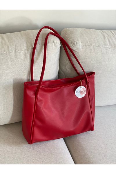 BAGLOVİS LARGE SIZE SOFT LEATHER WOMEN'S BAG
