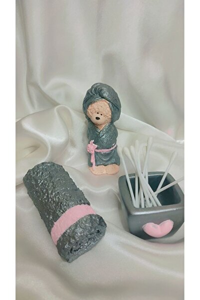 shamatolyesi طقم حمام من الحجر الطبيعي مكون من 3 قطع - حامل صابون للديكور، من...