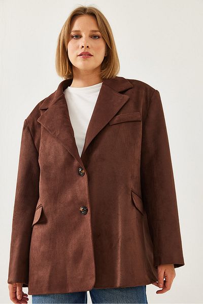 Bianco Lucci Women's Suede Lined Jacket 60261012