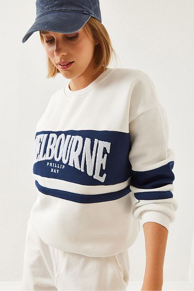 Bianco Lucci Dámská mikina s potiskem se třemi vlákny Mb-3995 60251979
