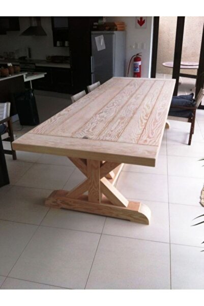 HİKİOE 6 KİŞİLİK LADİN YEMEK MASASI