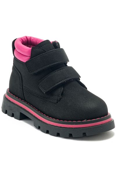 BEYAZ (Arzen) Παιδικές Μπότες Thermo Αντιολισθητική Βάση Velcro ΜΑΥΡΟ ΡΟΖ