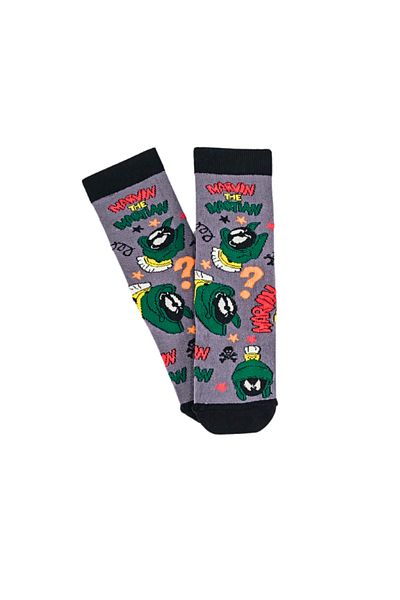 Shuttle Park Унисекс чорапи до глезена Special Series Grey Marvin The Martian, цветни, с шарки и мотиви